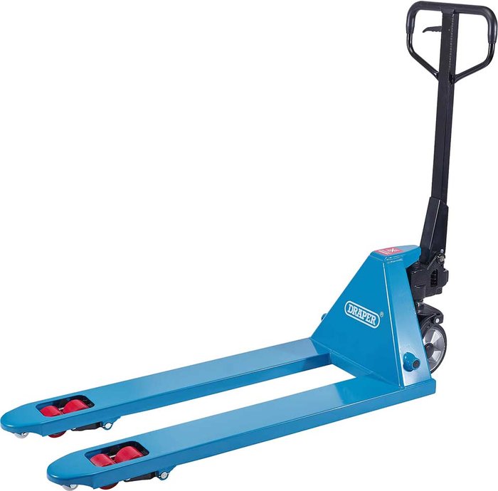 Tooled Up | Draper Draper Pallet Truck (2.5 Tonne) - Blue & Black Draper Draper Pallet Truck (2.5 Tonne) - Blue & Black