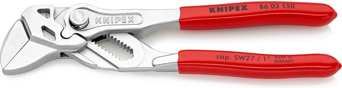 Tooled Up | Knipex Knipex 86 03 Chrome Plier Nut Wrenches 150mm Knipex Knipex 86 03 Chrome Plier Nut Wrenches 150mm