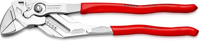 Tooled Up | Knipex Knipex 86 03 Chrome Plier Nut Wrenches 300mm Knipex Knipex 86 03 Chrome Plier Nut Wrenches 300mm