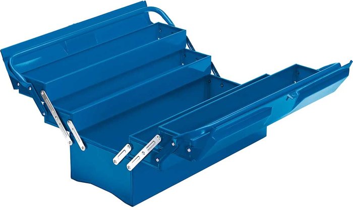 Tooled Up | Draper Draper 500mm Extra Long Four Tray Cantilever Tool Box Draper Draper 500mm Extra Long Four Tray Cantilever Tool Box