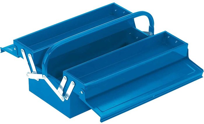 Tooled Up | Draper Draper 430mm Two Tray Cantilever Tool Box Draper Draper 430mm Two Tray Cantilever Tool Box