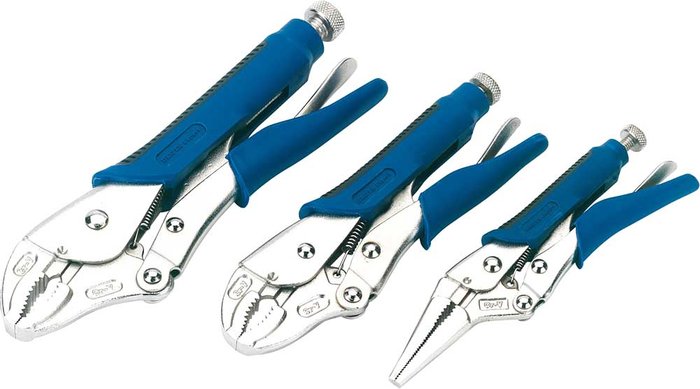 Tooled Up | Draper Draper Expert 3 Piece Soft Grip Self Grip Plier Set Draper Draper Expert 3 Piece Soft Grip Self Grip Plier Set