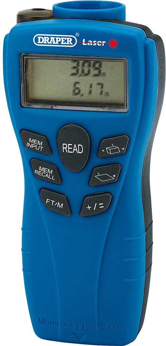 Tooled Up | Draper Draper DMSD Distance Ultrasonic Measure and Stud Detector 15m Draper Draper DMSD Distance Ultrasonic Measure and Stud Detector 15m