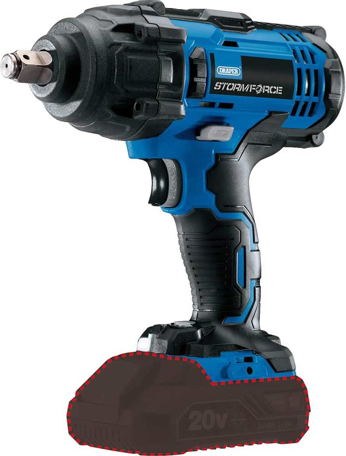 Tooled Up | Draper Draper CIW204SF Storm Force 20V 1/2 Drive Impact Wrench No Batteries No Charger No Case Draper Draper CIW204SF Storm Force 20V 1/2 Drive Impact Wrench No Batteries No Charger No Case