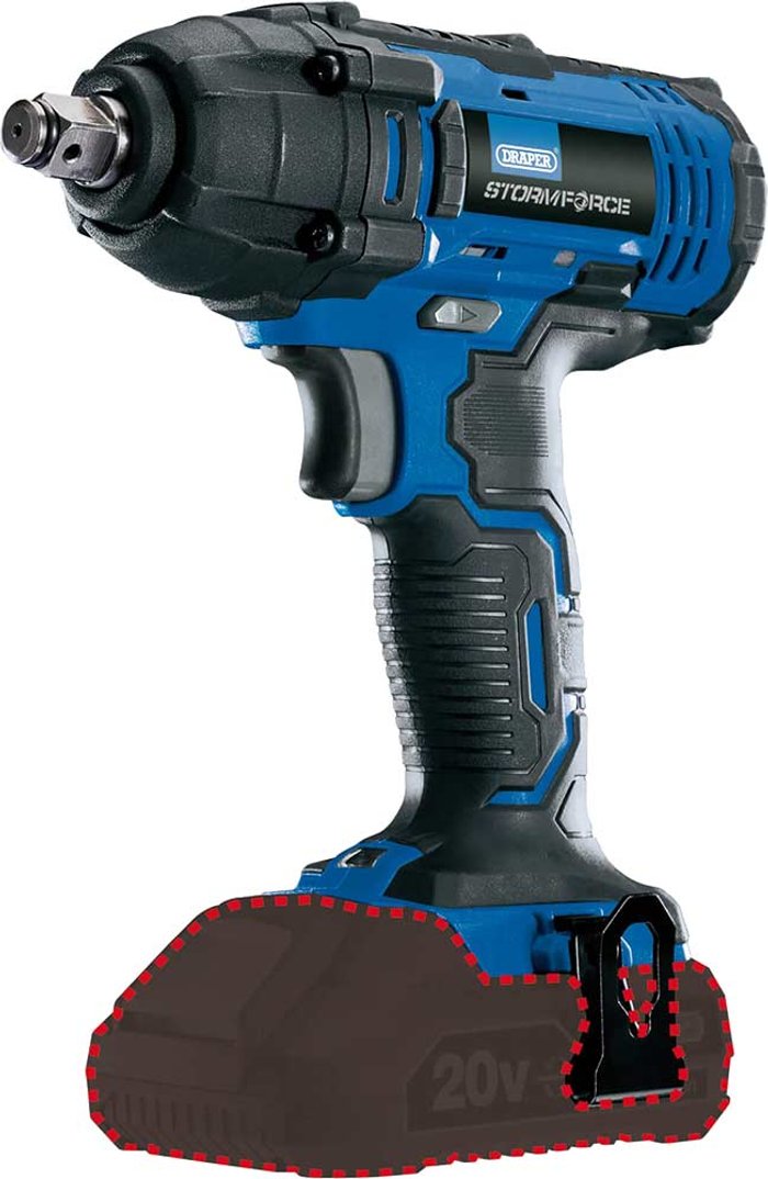 Tooled Up | Draper Draper CIW20SF Storm Force 20V 1/2 Drive Impact Wrench No Batteries No Charger No Case Draper Draper CIW20SF Storm Force 20V 1/2 Drive Impact Wrench No Batteries No Charger No Case