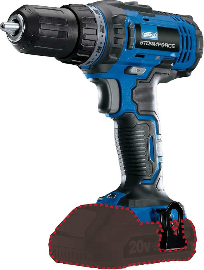 Tooled Up | Draper 89524 Storm Force® 20V Drill Driver - Bare - Draper Draper 89524 Storm Force® 20V Drill Driver - Bare - Draper