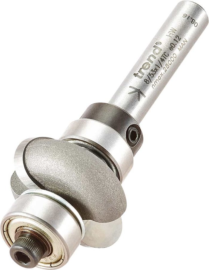 Tooled Up | Trend Trend Bearing Guided Sunk Bead Router Cutter 22.7mm 10mm 1/4 Trend Trend Bearing Guided Sunk Bead Router Cutter 22.7mm 10mm 1/4