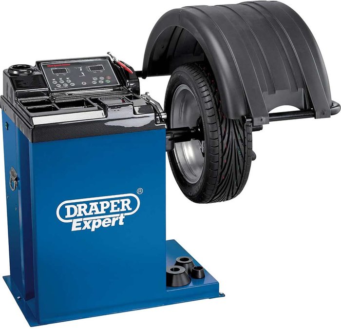 Tooled Up | Draper Draper WB200 Semi Automatic Wheel Balancer 240v Draper Draper WB200 Semi Automatic Wheel Balancer 240v