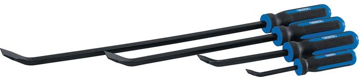 Tooled Up | Draper Draper 4 Piece Soft Grip Pry Bar Set Draper Draper 4 Piece Soft Grip Pry Bar Set