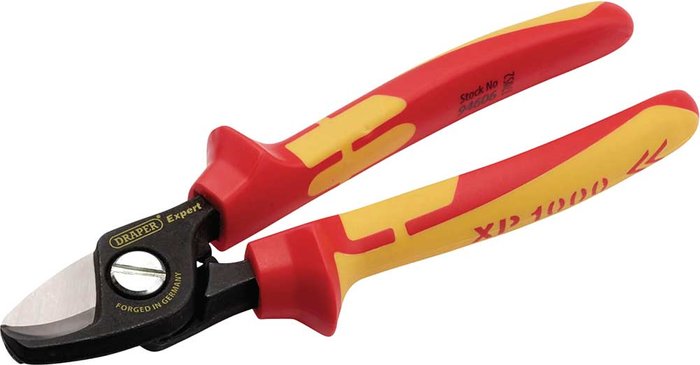 Tooled Up | Draper Draper XP1000 VDE Insulated Cable Shears 170mm Draper Draper XP1000 VDE Insulated Cable Shears 170mm