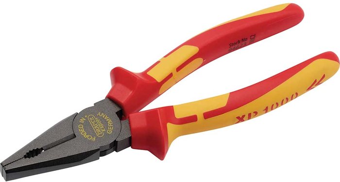 Tooled Up | Draper Draper 180mm XP1000 VDE Combination Pliers Draper Draper 180mm XP1000 VDE Combination Pliers