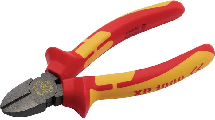 Tooled Up | Draper Draper XP1000 VDE Insulated Diagonal Side Cutters 140mm Draper Draper XP1000 VDE Insulated Diagonal Side Cutters 140mm