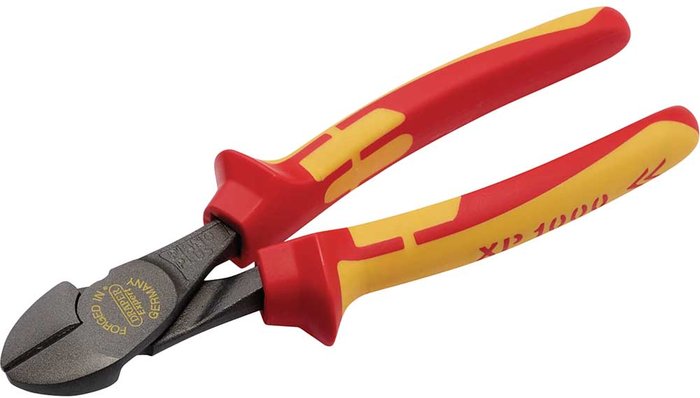 Tooled Up | Draper Draper XP1000 VDE Insulated High Leverage Side Cutters 200mm Draper Draper XP1000 VDE Insulated High Leverage Side Cutters 200mm