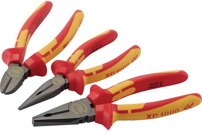 Tooled Up | Draper Draper 3 Piece XP1000 VDE Insulated Pliers Set Draper Draper 3 Piece XP1000 VDE Insulated Pliers Set