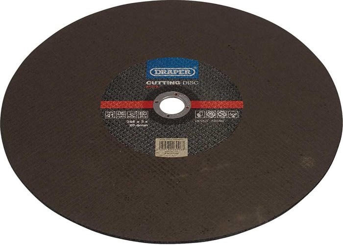Tooled Up | Draper Draper Metal Cutting Disc 355mm 3mm 25.4mm Draper Draper Metal Cutting Disc 355mm 3mm 25.4mm