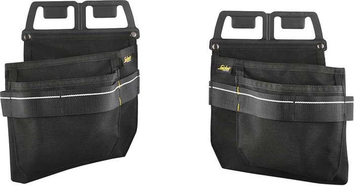 Tooled Up | Snickers Snickers 9796 Nail and Screw Pouches Black Snickers Snickers 9796 Nail and Screw Pouches Black
