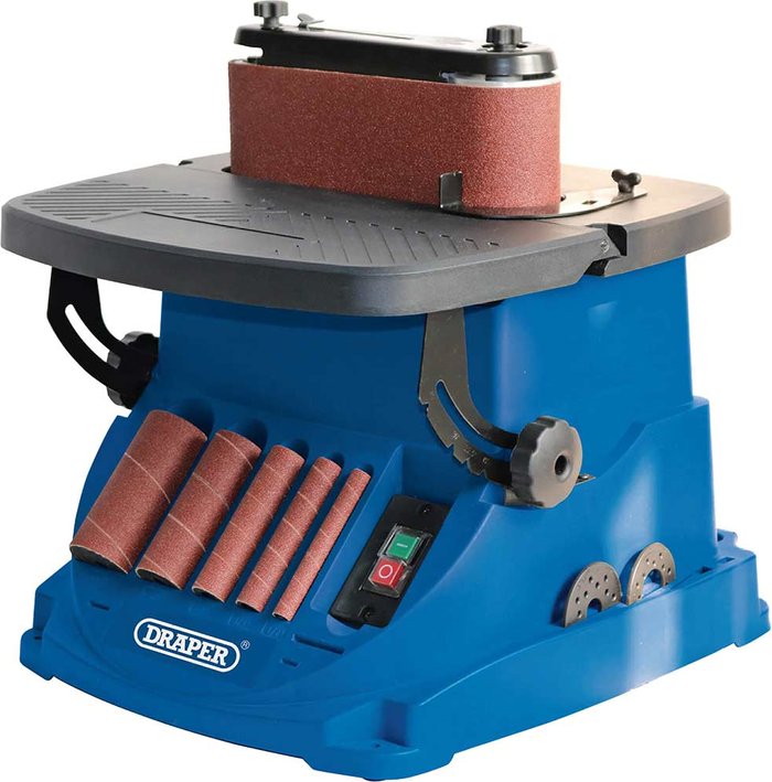 Tooled Up | Draper Draper - 98425 Oscillating Spindle and Belt Sander 450W 230V Draper Draper - 98425 Oscillating Spindle and Belt Sander 450W 230V