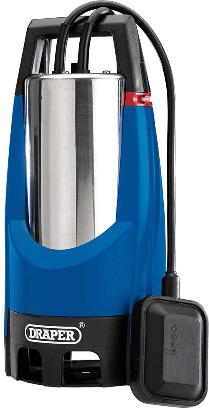 Tooled Up | Draper Draper Submersible Dirty Water Pump with Float Switch - 850W Draper Draper Submersible Dirty Water Pump with Float Switch - 850W