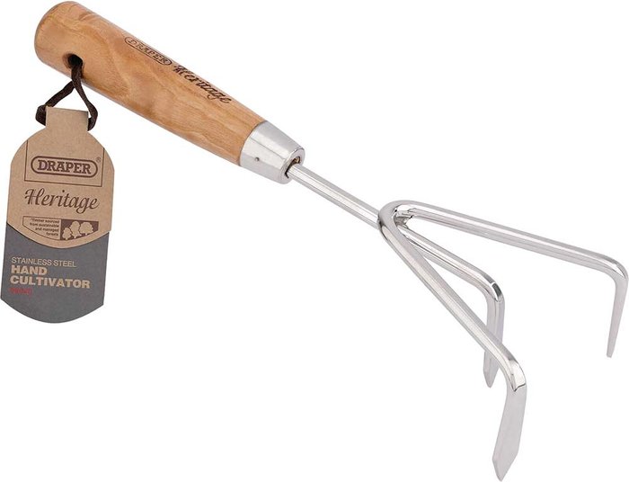 Tooled Up | Draper Draper Heritage Ash Handle Hand Cultivator Draper Draper Heritage Ash Handle Hand Cultivator