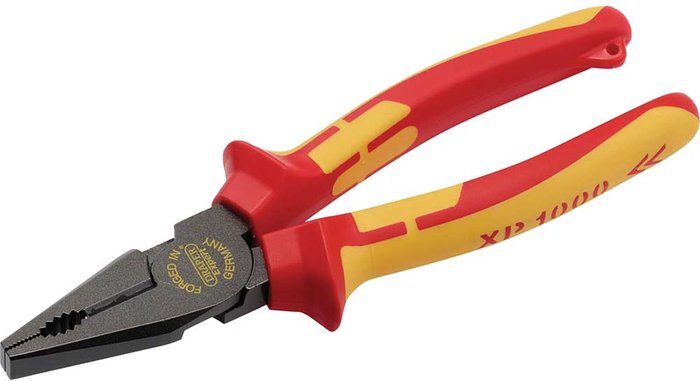 Tooled Up | Draper Draper XP1000 VDE Tethered High Leverage Combination Pliers 200mm Draper Draper XP1000 VDE Tethered High Leverage Combination Pliers 200mm