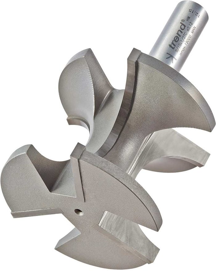 Tooled Up | Trend Trend Staff Nosing Bead Router Cutter 60.2mm 38mm 1/2 Trend Trend Staff Nosing Bead Router Cutter 60.2mm 38mm 1/2