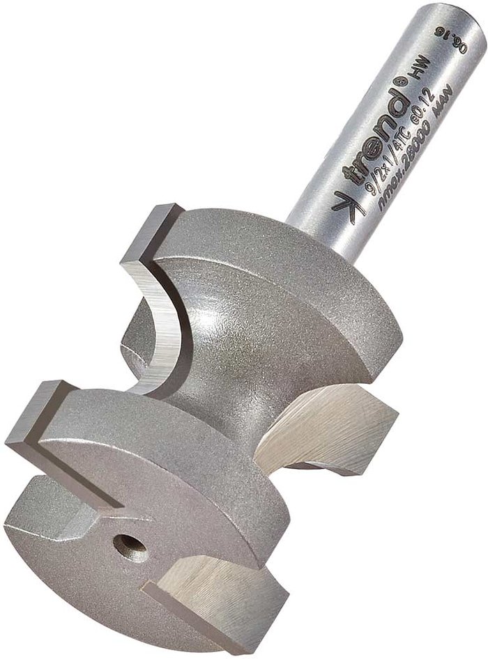 Tooled Up | Trend Trend Staff Nosing Bead Router Cutter 25mm 12mm 1/4 Trend Trend Staff Nosing Bead Router Cutter 25mm 12mm 1/4