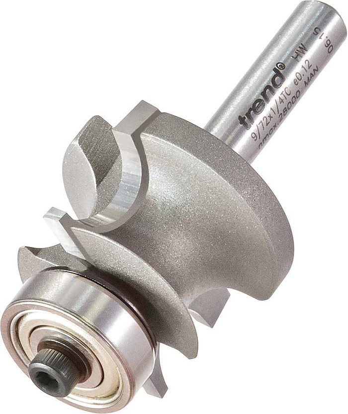Tooled Up | Trend Trend Corner Bead Bearing Guided Router Cutter 28mm 25.7mm 1/4 Trend Trend Corner Bead Bearing Guided Router Cutter 28mm 25.7mm 1/4