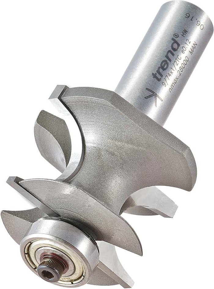 Tooled Up | Trend Trend Corner Bead Bearing Guided Router Cutter 38.1mm 34.7mm 1/2 Trend Trend Corner Bead Bearing Guided Router Cutter 38.1mm 34.7mm 1/2