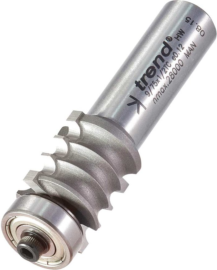 Tooled Up | Trend Trend Multi Reed Bearing Guided Router Cutter 20mm 20mm 1/2 Trend Trend Multi Reed Bearing Guided Router Cutter 20mm 20mm 1/2