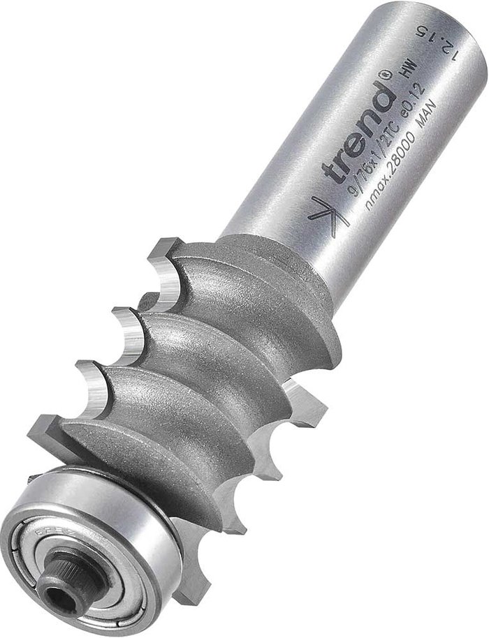 Tooled Up | Trend Trend Multi Reed Bearing Guided Router Cutter 22mm 25mm 1/2 Trend Trend Multi Reed Bearing Guided Router Cutter 22mm 25mm 1/2