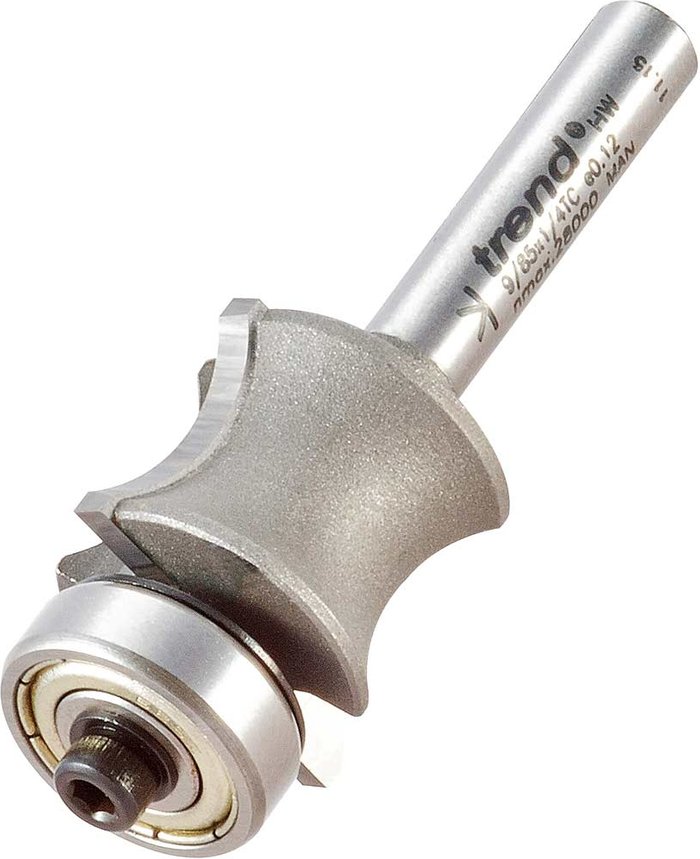 Tooled Up | Trend Trend Bearing Sunk Bead Router Cutter 22mm 16mm 1/4 Trend Trend Bearing Sunk Bead Router Cutter 22mm 16mm 1/4