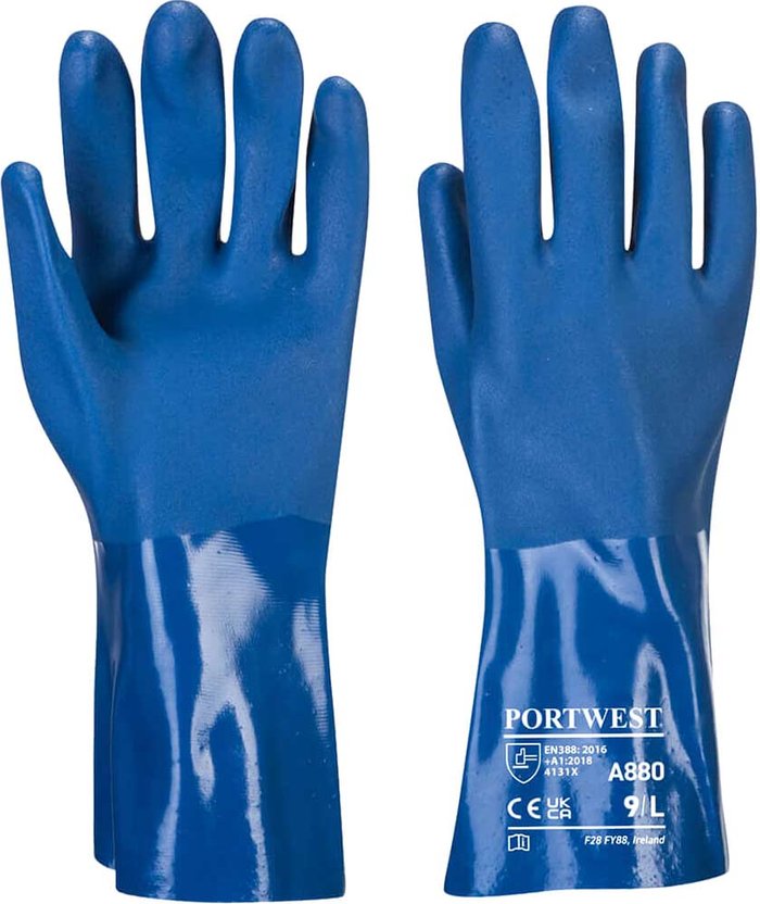 Tooled Up | Portwest Portwest Trawlmaster PVC Gauntlets Blue XL Portwest Portwest Trawlmaster PVC Gauntlets Blue XL
