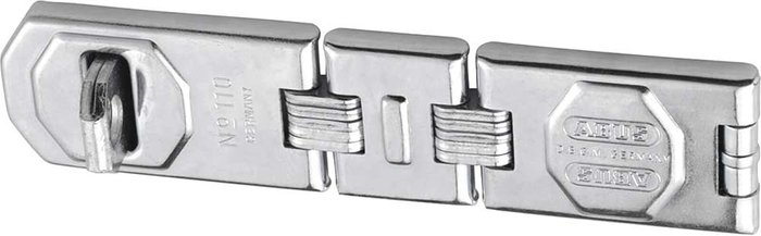 Tooled Up | Abus Abus 110 Series Universal Hasp and Staple Double Jointed 195mm Abus Abus 110 Series Universal Hasp and Staple Double Jointed 195mm
