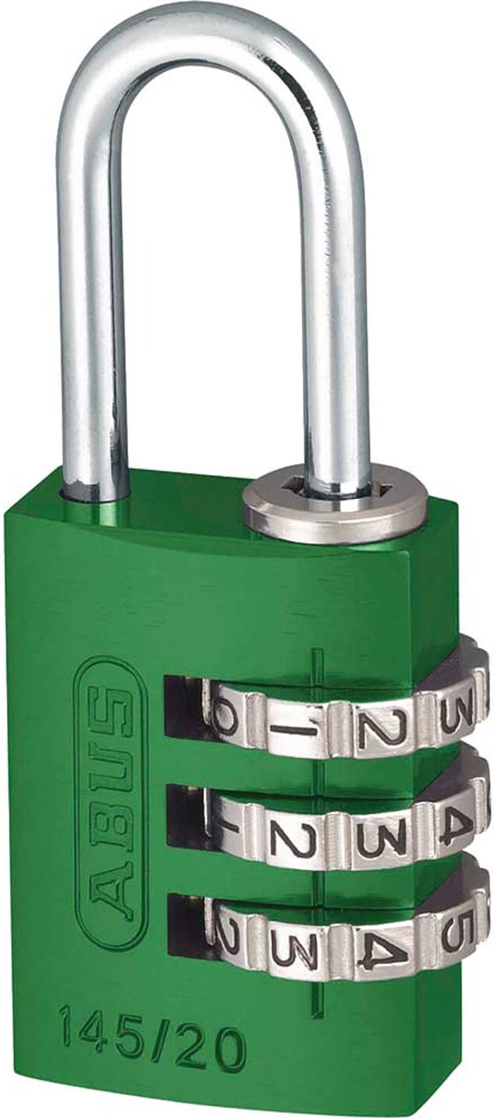 Tooled Up | Abus Abus 145 Series Aluminium Combination Padlock 20mm Green Standard Abus Abus 145 Series Aluminium Combination Padlock 20mm Green Standard