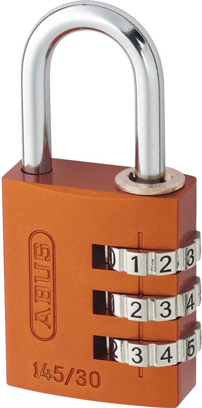 Tooled Up | Abus Abus 145 Series Aluminium Combination Padlock 30mm Aluminium Standard Abus Abus 145 Series Aluminium Combination Padlock 30mm Aluminium Standard