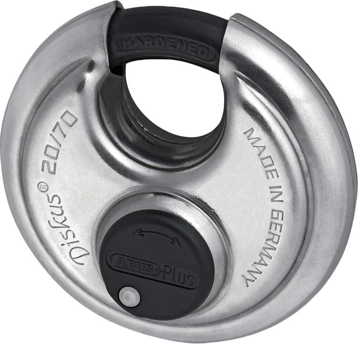 Tooled Up | Abus Abus 20 Series Diskus Stainless Steel Bodied Padlock 70mm Standard Abus Abus 20 Series Diskus Stainless Steel Bodied Padlock 70mm Standard