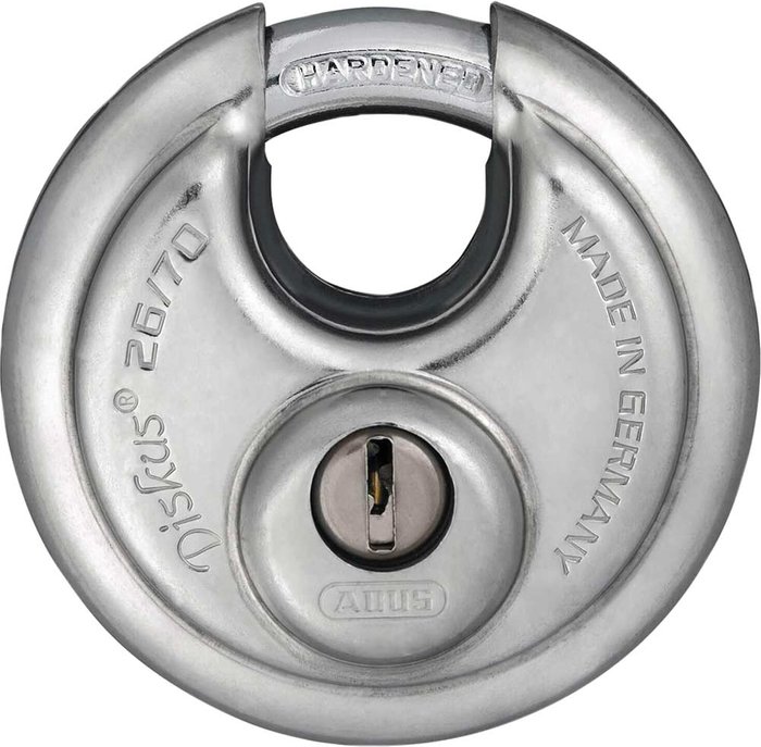 Tooled Up | Abus Abus - KA32597 26/70 70mm Diskus Padlock Keyed EE0293 Abus Abus - KA32597 26/70 70mm Diskus Padlock Keyed EE0293