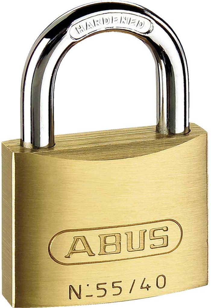 Tooled Up | Abus Abus 55 Series Basic Brass Padlock Keyed Alike 40mm Standard 5402 Abus Abus 55 Series Basic Brass Padlock Keyed Alike 40mm Standard 5402