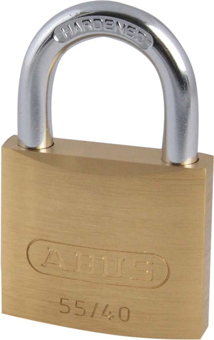 Tooled Up | Abus Abus 55 Series Basic Brass Padlock 40mm Standard Abus Abus 55 Series Basic Brass Padlock 40mm Standard