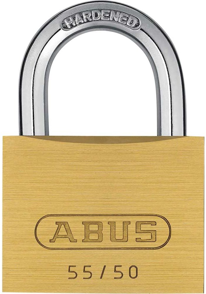 Tooled Up | Abus Abus 55 Series Basic Brass Padlock 50mm Standard Abus Abus 55 Series Basic Brass Padlock 50mm Standard