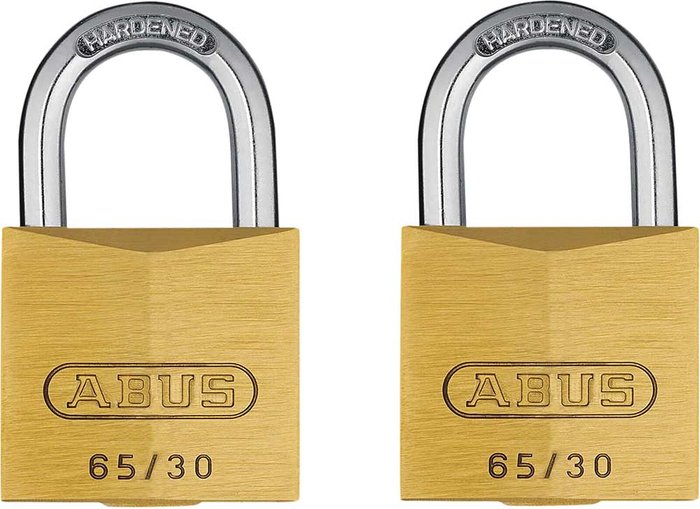 Tooled Up | Abus Abus 65 Series Compact Brass Padlock 30mm Standard Keyed Alike Abus Abus 65 Series Compact Brass Padlock 30mm Standard Keyed Alike