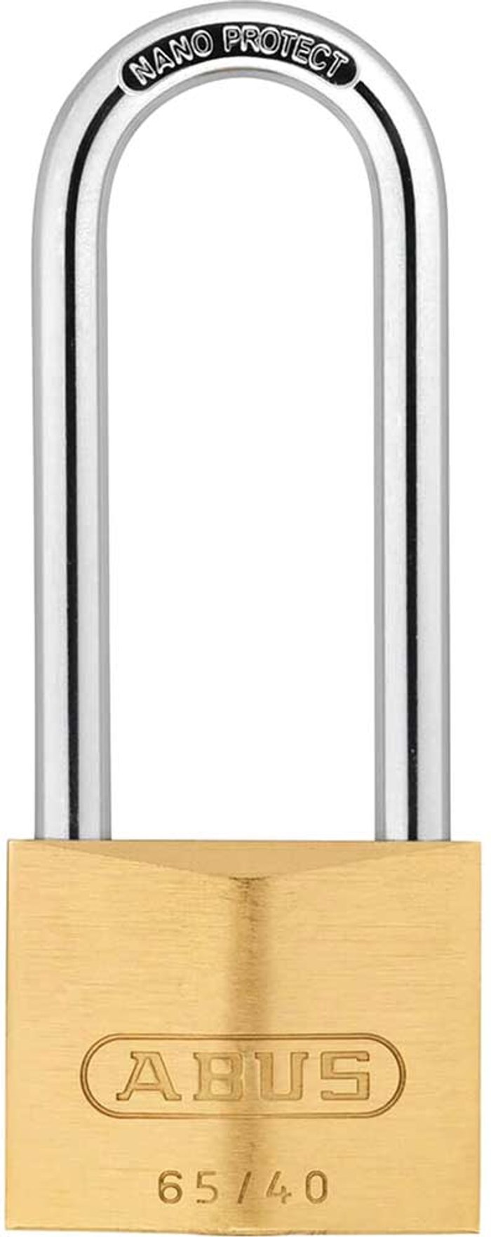 Tooled Up | Abus Abus 65 Series Compact Brass Padlock Keyed Alike 40mm Extra Long 6404 Abus Abus 65 Series Compact Brass Padlock Keyed Alike 40mm Extra Long 6404