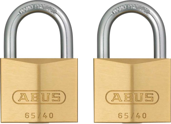 Tooled Up | Abus Abus 65 Series Compact Brass Padlock 40mm Standard Keyed Alike Abus Abus 65 Series Compact Brass Padlock 40mm Standard Keyed Alike