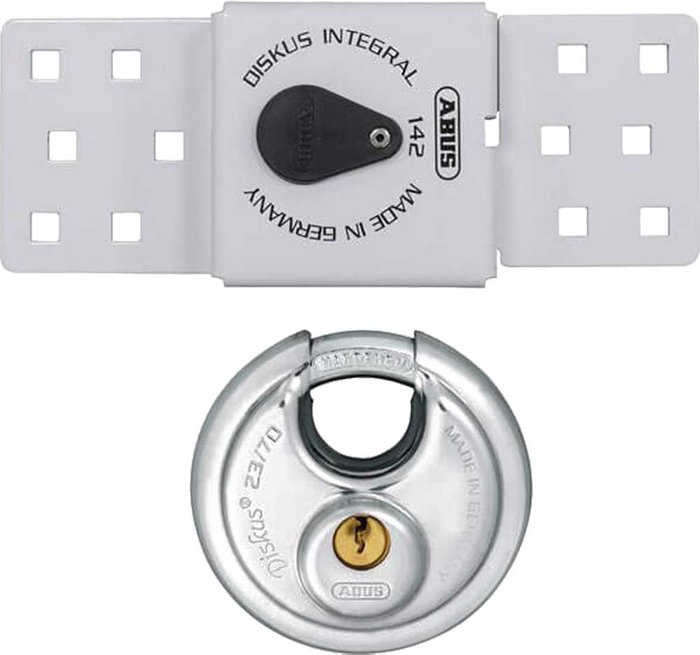 Tooled Up | Abus ABUS 142 Sliding Door Van Lock and 23 70mm Diskus Padlock Set Abus ABUS 142 Sliding Door Van Lock and 23 70mm Diskus Padlock Set