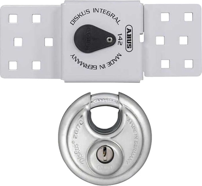 Tooled Up | Abus ABUS 142 Sliding Door Van Lock and 26 70mm Diskus Padlock Set Abus ABUS 142 Sliding Door Van Lock and 26 70mm Diskus Padlock Set