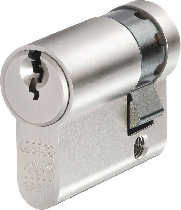 Tooled Up | Abus Abus Half Euro Cylinder 50mm 40mm x 10mm Nickel Abus Abus Half Euro Cylinder 50mm 40mm x 10mm Nickel