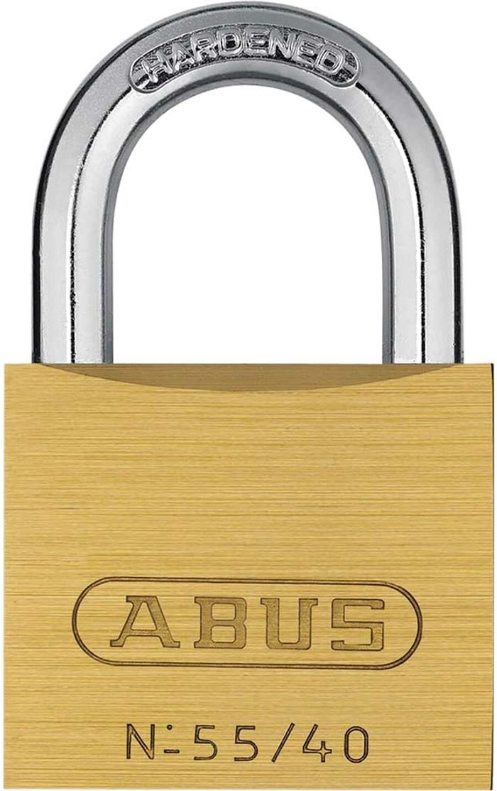 Tooled Up | Abus Abus 55 Series Basic Brass Padlock Keyed Alike 40mm Standard 5401 Abus Abus 55 Series Basic Brass Padlock Keyed Alike 40mm Standard 5401