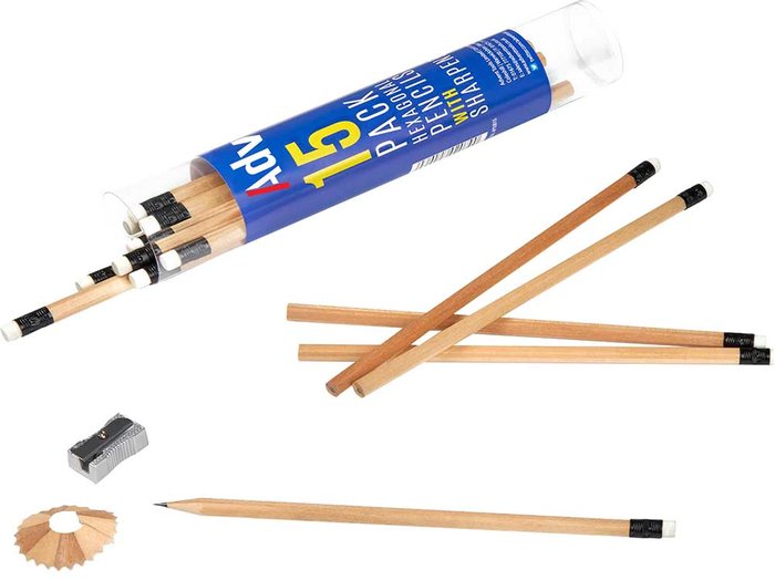 Tooled Up | Advent Advent Carpenters HB Pencils and Sharpener Advent Advent Carpenters HB Pencils and Sharpener