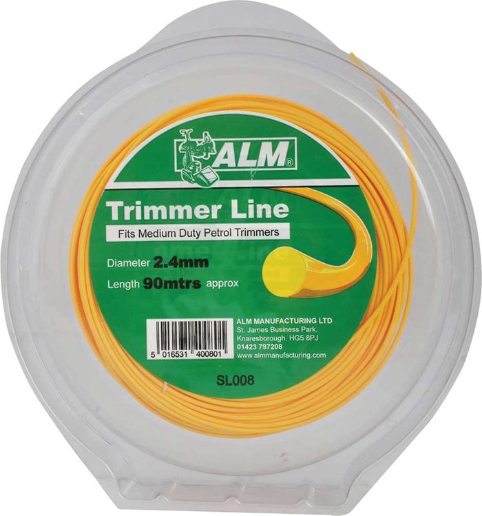 Tooled Up | ALM ALM Trimmer Line 2.4mm x 85m Approx for Grass Trimmers Pack of 1 ALM ALM Trimmer Line 2.4mm x 85m Approx for Grass Trimmers Pack of 1