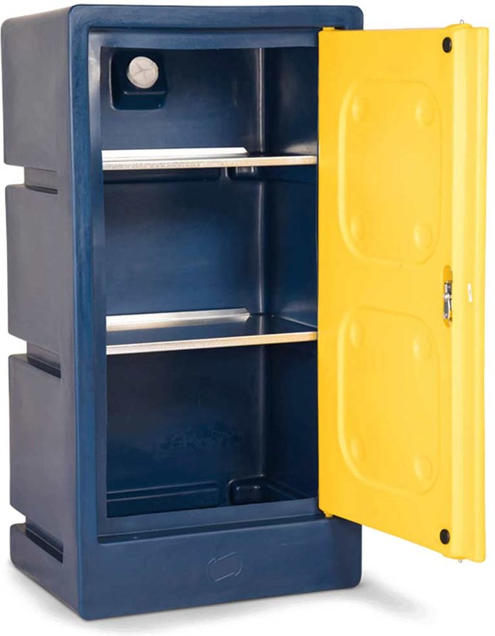 Tooled Up | Armorgard Armorgard Chemcube Plastic Secure Chemical Materials Cabinet 695mm 515mm 1310mm Armorgard Armorgard Chemcube Plastic Secure Chemical Materials Cabinet 695mm 515mm 1310mm